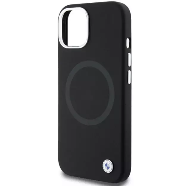 BMW Signature Liquid Silicone MagSafe case for iPhone 15 Plus - black 12