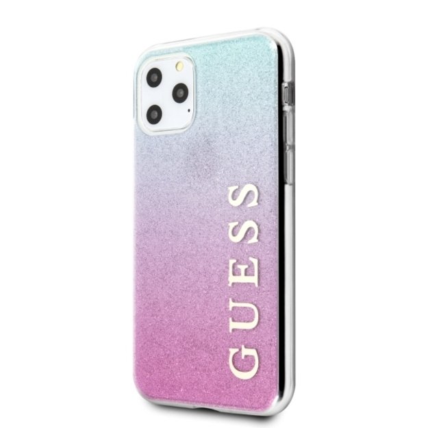 Guess GUHCN65PCUGLPBL iPhone 11 Pro Max rose blue/pink blue hard case Glitter Gradient 7