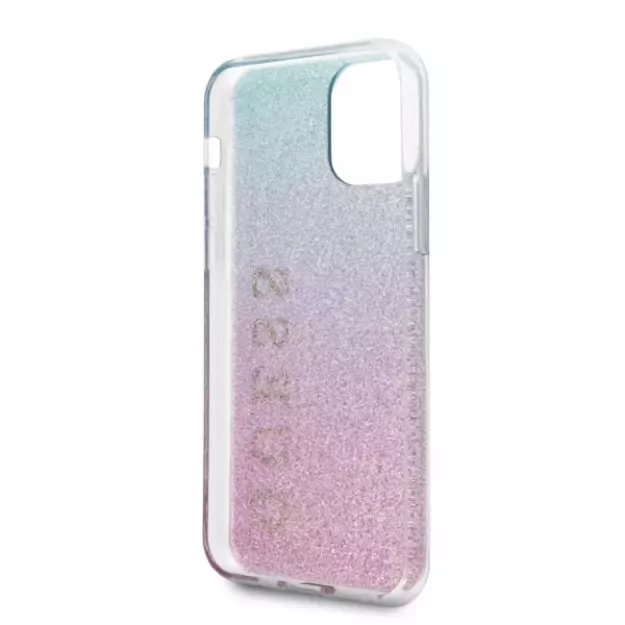 Guess GUHCN65PCUGLPBL iPhone 11 Pro Max rose blue/pink blue hard case Glitter Gradient 4