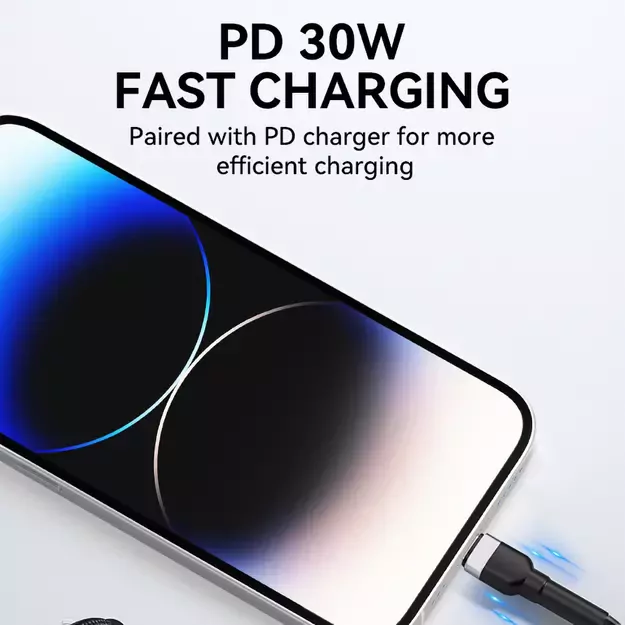 Wozinsky WNBCL2 Lightning / USB-C PD 30W cable 2 m - black 6