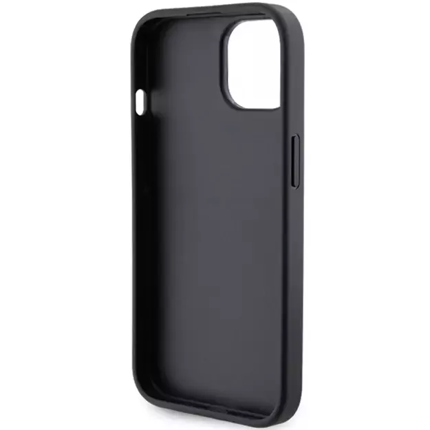 Karl Lagerfeld Gripstand Saffiano Choupette Pins case for iPhone 15 - black 6