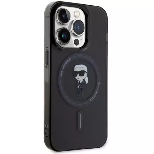 Karl Lagerfeld IML Ikonik MagSafe iPhone 14 Pro Max Case - Black 10
