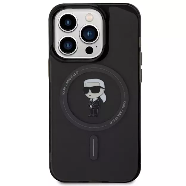 Karl Lagerfeld IML Ikonik MagSafe iPhone 14 Pro Max Case - Black 9