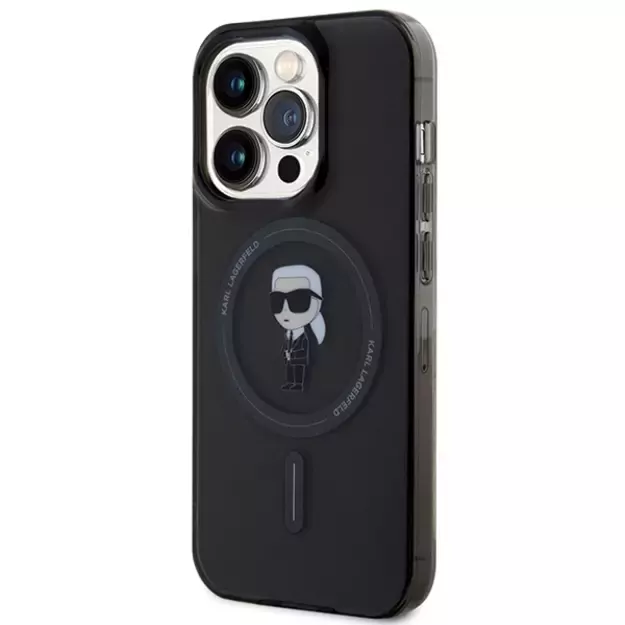 Karl Lagerfeld IML Ikonik MagSafe iPhone 14 Pro Max Case - Black 8