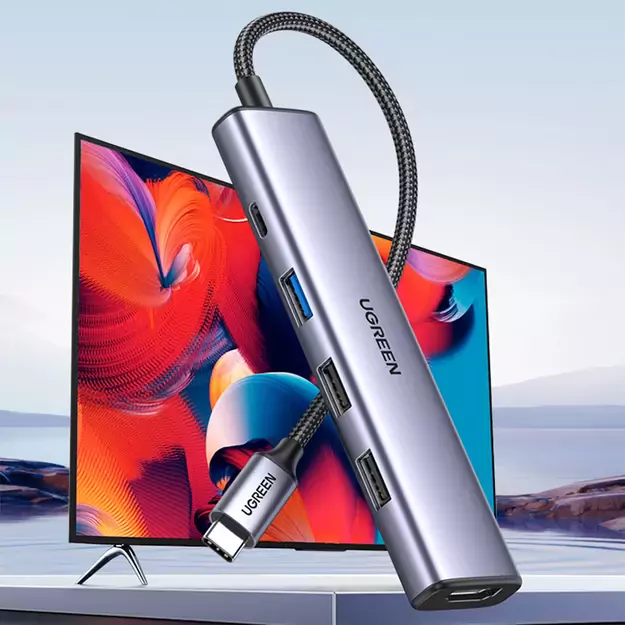 Ugreen CM478 Multifunctional Adapter - Gray 1