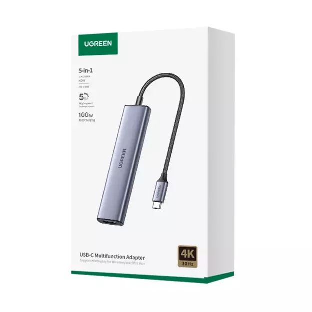 Ugreen CM478 Multifunctional Adapter - Gray 13