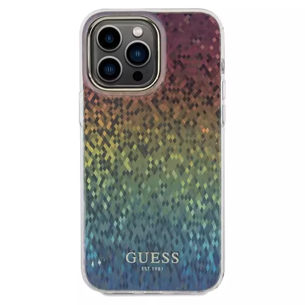 Guess IML Faceted Mirror Disco Iridescent case for iPhone 13 Pro Max - multicolored 2