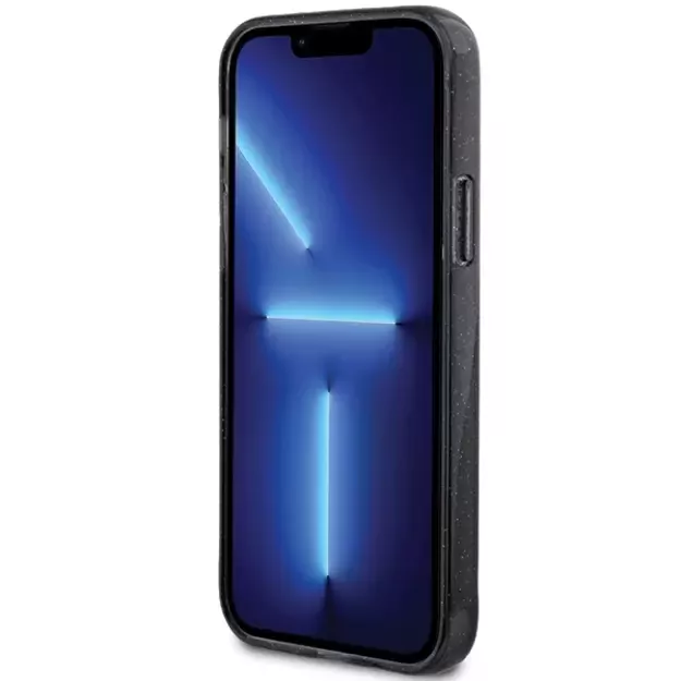 Guess Ring Stand Script Glitter MagSafe case for iPhone 12/12 Pro - black 3