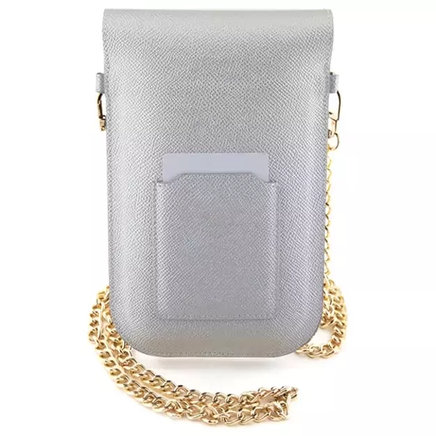 Hello Kitty Leather Metal Logo Chain bag - silver 1