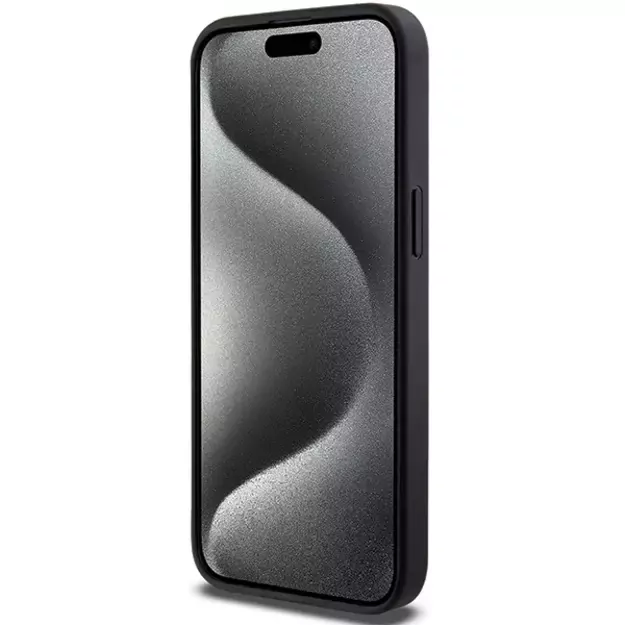 Karl Lagerfeld Gripstand Saffiano Choupette Pins Case for iPhone 13 Pro / 13 - Black 4