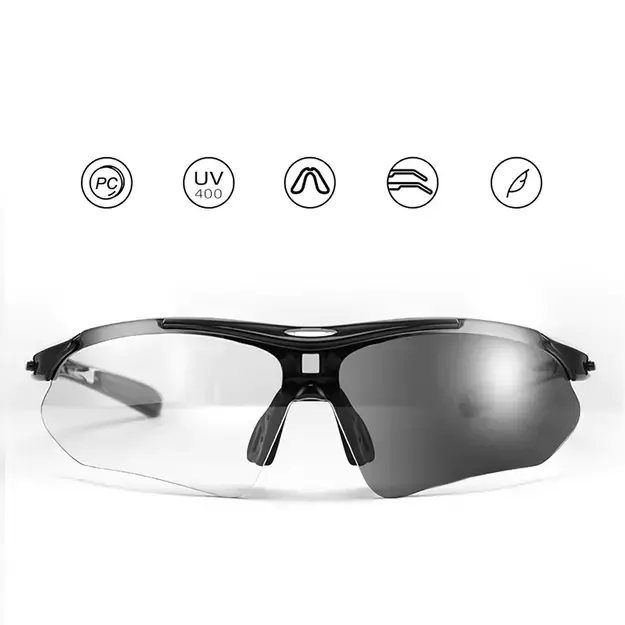 Rockbros 10143 photochromic UV400 cycling glasses - black 10