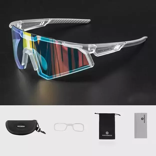 Rockbros SP291 photochromic UV400 cycling glasses - white 6