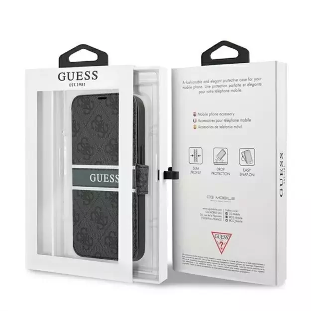 Guess GUBKP13S4GDGR iPhone 13 mini 5.4&quot  grey/grey book 4G Stripe 7