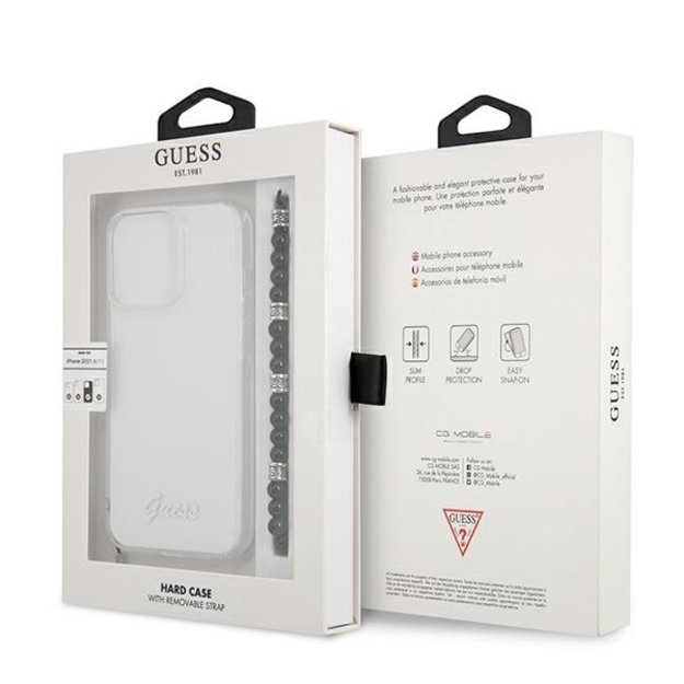 Guess GUHCP13XKPSBK iPhone 13 Pro Max 6.7&quot  Transparent hardcase Black Pearl 14
