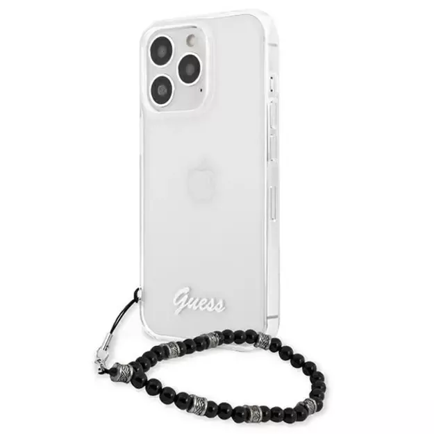 Guess GUHCP13XKPSBK iPhone 13 Pro Max 6.7&quot  Transparent hardcase Black Pearl 1