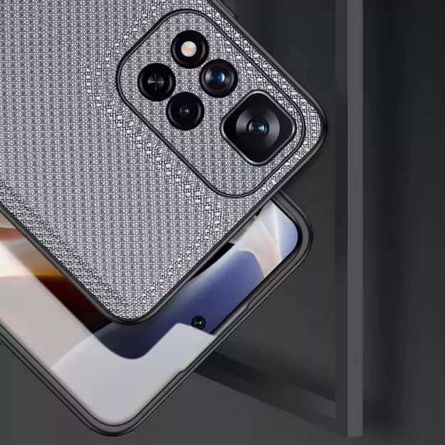 Dux Ducis Fino case nylon covered cover Xiaomi Redmi Note 11 Pro+ 5G (China) / 11 Pro 5G (China) / Mi11i HyperCharge / Poco X4 NFC 5G blue 3