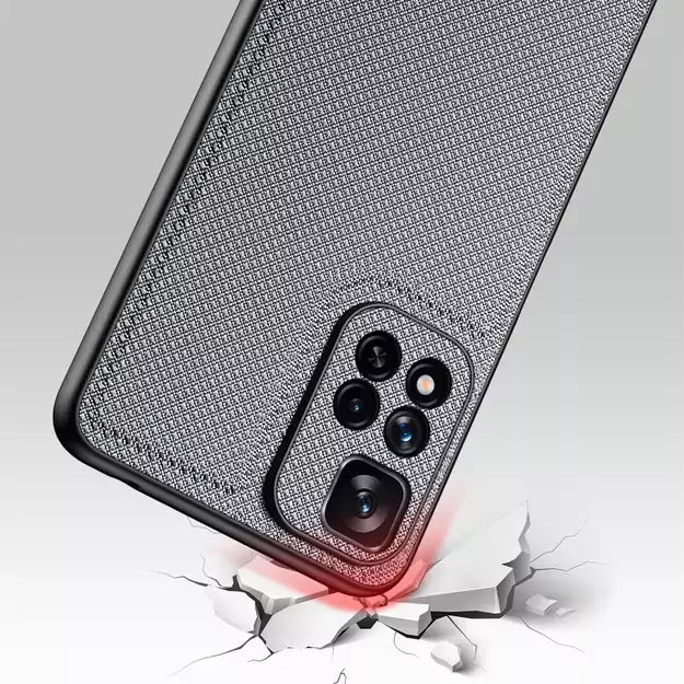Dux Ducis Fino case nylon covered cover Xiaomi Redmi Note 11 Pro+ 5G (China) / 11 Pro 5G (China) / Mi11i HyperCharge / Poco X4 NFC 5G blue 5
