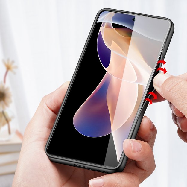 Dux Ducis Fino case nylon covered cover Xiaomi Redmi Note 11 Pro+ 5G (China) / 11 Pro 5G (China) / Mi11i HyperCharge / Poco X4 NFC 5G blue 16