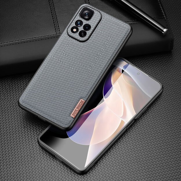Dux Ducis Fino case nylon covered cover Xiaomi Redmi Note 11 Pro+ 5G (China) / 11 Pro 5G (China) / Mi11i HyperCharge / Poco X4 NFC 5G blue 6