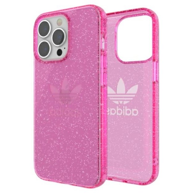 Adidas OR Protective iPhone 13 Pro / 13 6,1  Clear Case Glitter różowy/pink 47121 6