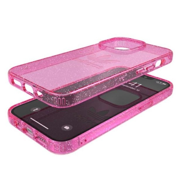 Adidas OR Protective iPhone 13 Pro / 13 6,1  Clear Case Glitter różowy/pink 47121 5