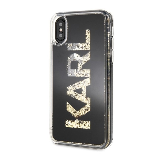 Karl Lagerfeld Karl Logo Glitter iPhone X/Xs Case - Black 1
