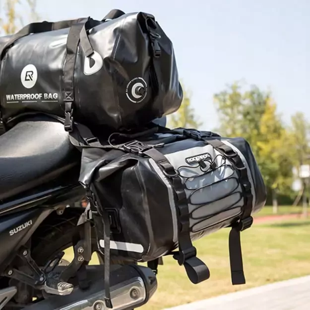 Rockbros AS-010BGR motorcycle bag, waterproof - gray 10