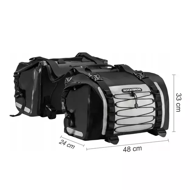 Rockbros AS-010BGR motorcycle bag, waterproof - gray 6