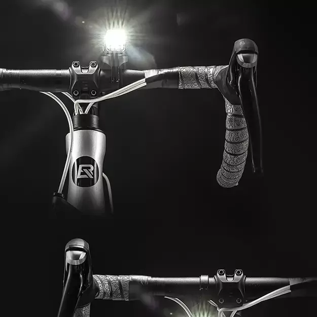 Rockbros 24610002001 front bicycle light 1000 lm + USB-C - USB-A cable - black 9