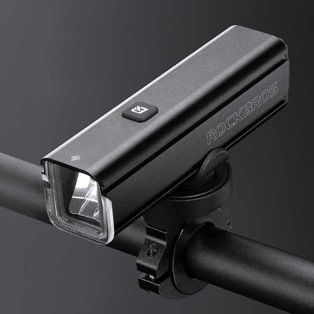 Rockbros 24610002001 front bicycle light 1000 lm + USB-C - USB-A cable - black 24