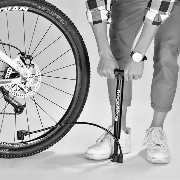 Rockbros A320 floor bicycle pump - black 3