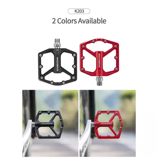Rockbros K203-BK bicycle pedal set - black 3