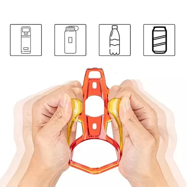 Rockbros FK338 Bike Bottle Holder - Red and Yellow 3