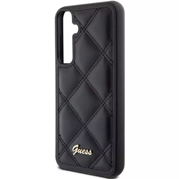 Guess GUHCS23FEPSQSQSK S23 FE S711 black/black hardcase Quilted Metal Logo 5