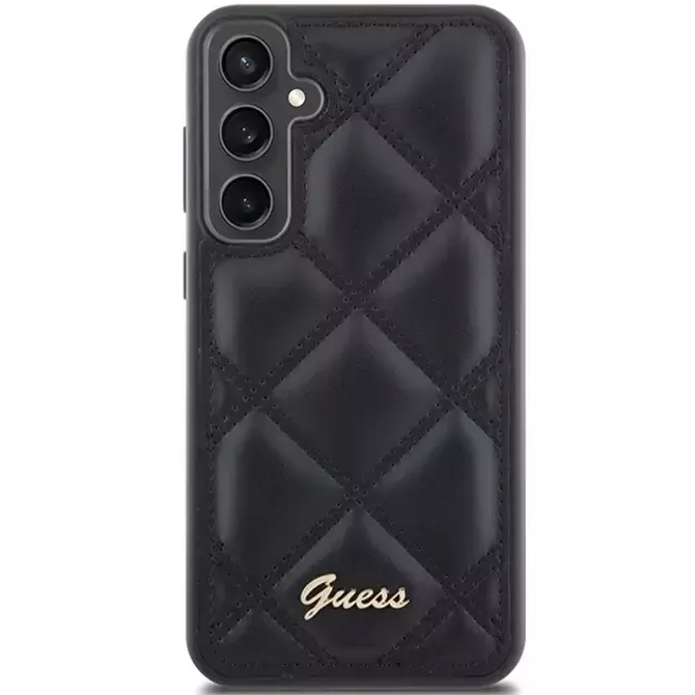 Guess GUHCS23FEPSQSQSK S23 FE S711 black/black hardcase Quilted Metal Logo 2
