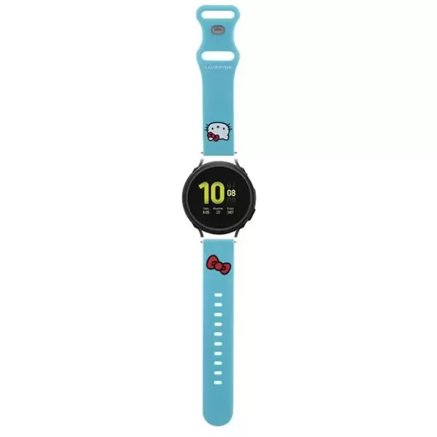 Hello Kitty Silicone Kitty Head strap universal 20mm - blue