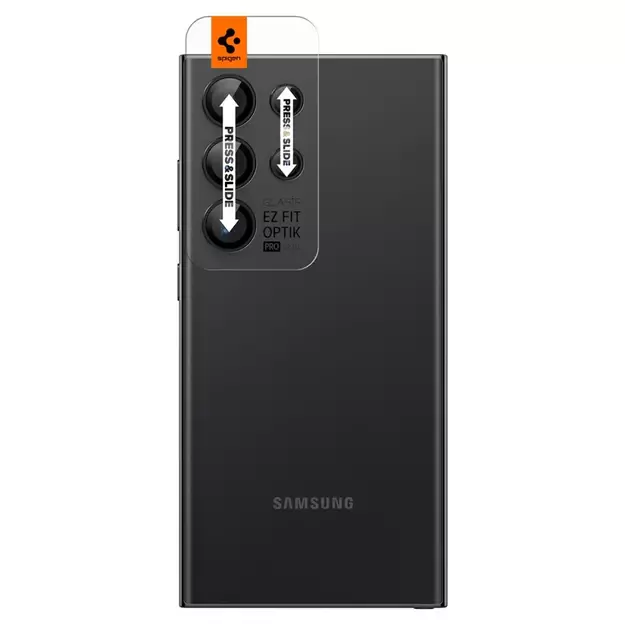 Spigen Optik.tR EZ Fit Camera Protector for Samsung Galaxy S24 Ultra - Black 2 pcs. 10