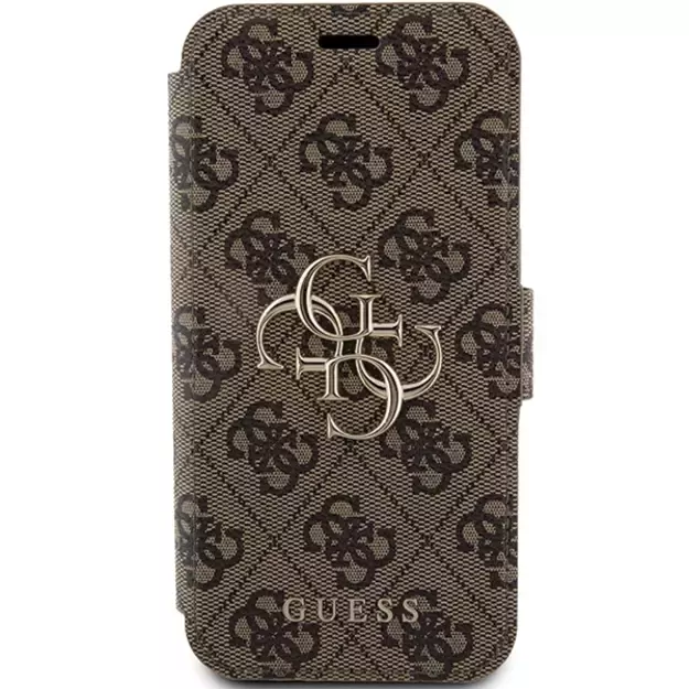 Guess 4G Metal Logo case for iPhone 15 Pro - brown 8