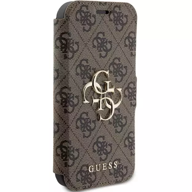 Guess 4G Metal Logo case for iPhone 15 Pro - brown 9