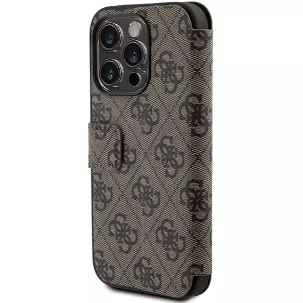 Guess 4G Metal Logo case for iPhone 15 Pro - brown 11