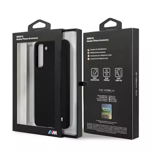 Etui BMW BMHCS21MMSILBK S21+ G996 czarny/black Silicone M Collection 7