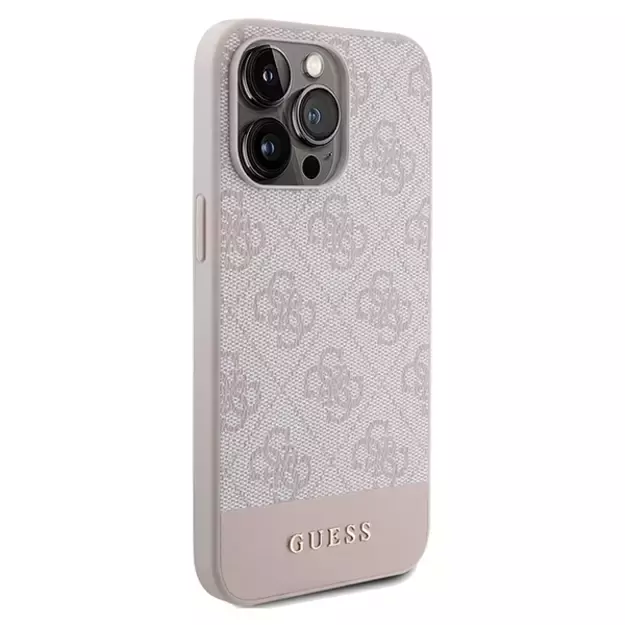 Guess 4G Stripe Collection case for iPhone 14 Pro - pink 3