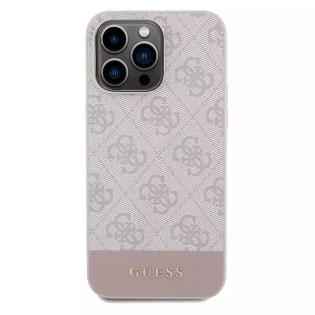 Guess 4G Stripe Collection case for iPhone 14 Pro - pink 2