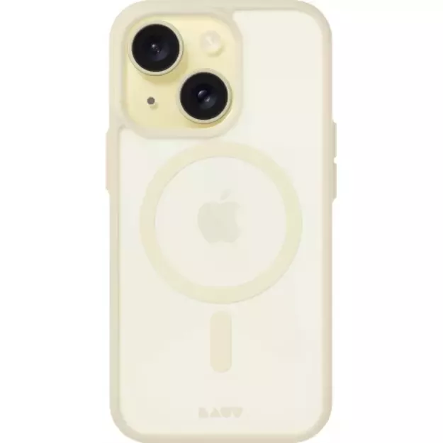 LAUT Huex Protect case with MagSafe for iPhone 14 Plus / 15 Plus - yellow