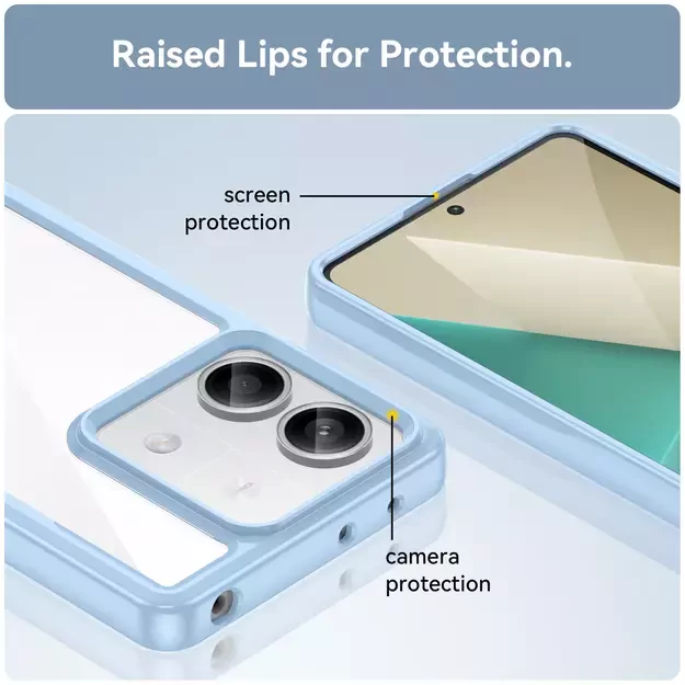 Outer Space Case with gel frame for Xiaomi Redmi Note 13 5G - blue 12