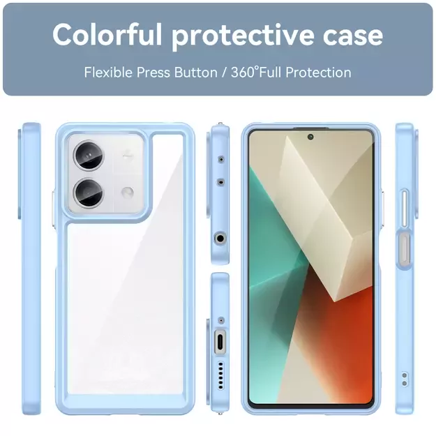 Outer Space Case with gel frame for Xiaomi Redmi Note 13 5G - blue 8