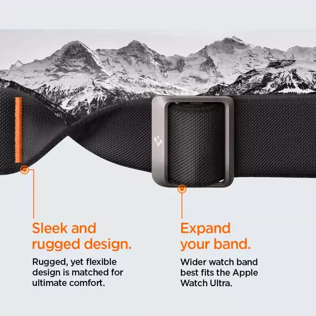 Spigen Lite Fit Pro Case with Strap for Apple Watch Ultra 1 / 2 (49mm) - Matte Black 15