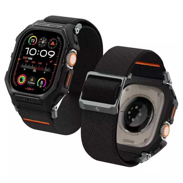 Spigen Lite Fit Pro Case with Strap for Apple Watch Ultra 1 / 2 (49mm) - Matte Black 17