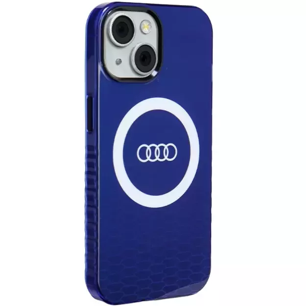 Audi IML Big Logo MagSafe case for iPhone 15 / 14 / 13 - blue 5