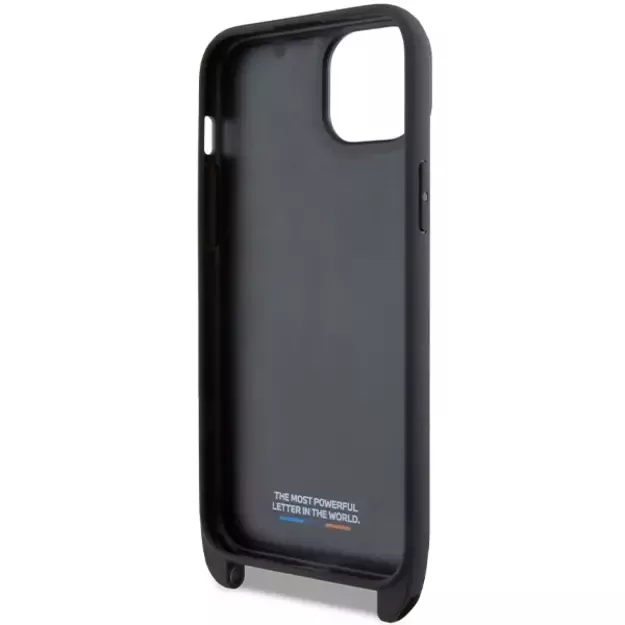 BMW M Edition Carbon Stripe &amp  Strap case for iPhone 15 Plus / 14 Plus - black 5